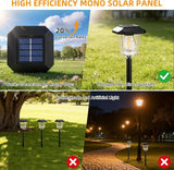 4Pack Solar Outdoor Lights, Solar Landscape Lighting Waterproof Garden Lighting for Path, Yard, Walkway, Driveway | Lumora