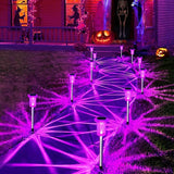 Christmas Solar Lights Outdoor 10 Pack Solar Pathway Lights Outdoor Halloween Decorations Waterproof Yard Lighting | Lumora