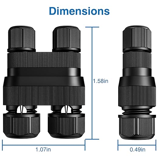 SUNVIE Low Voltage Wire Connector Fastlock2 Landscape Lighting Wire Connectors Waterproof Low Voltage Connector | Lumora