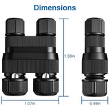 SUNVIE Low Voltage Wire Connector Fastlock2 Landscape Lighting Wire Connectors Waterproof Low Voltage Connector | Lumora