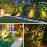 ZYAN Landscape Spotlights with Sensor, 5 Lighting Modes for Brightness Adjustment, Dimmable Timer Auto On Off, Low | Lumora