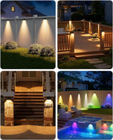 VOLISUN Solar Fence Lights with Remote Control, 50 Lumen LED Fence Lights Solar Powered, IP65 - Outdoor Path Light | Lumora