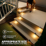 SOLPEX Solar Fence Lights Outdoor 20 Pack, Solar Step Lights Waterproof Led Solares Light for Outdoor Stairs, Deck | Lumora