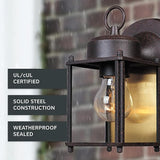 Designers Fountain 1161-RP Porch Outdoor Wall Lantern Sconce, 8in H, Rust Patina | Lumora