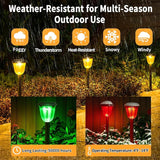 Solar Pathway Light for Outdoor, Solar Powered Pathway Landscape Lighting for Garden, 4 Pack Waterproof Solaire | Lumora
