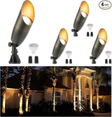 Gardenreet All Brass Landscape Lighting - LED Low Voltage Spotlights Outdoor, 12V Wired Uplights, Spot Lights | Lumora