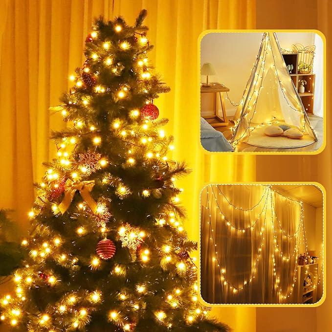 LED Christmas Lights Outdoor,300LED 105Ft 8 Modes Plug-in Connectable Waterproof Globe String Lights for Outdoor & | Lumora