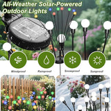 2 Packs Firefly Lights Solar Outdoor, 16 LED Multicolor Solar Walkway Lights Outdoor, Waterproof Garden Decor with | Lumora