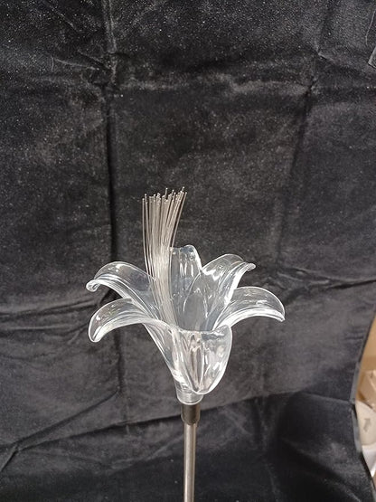 Starry Illuminate 1 PCS Solar Color Changing Style Garden Stake Light Pathway Stake Light (Lily Flower)