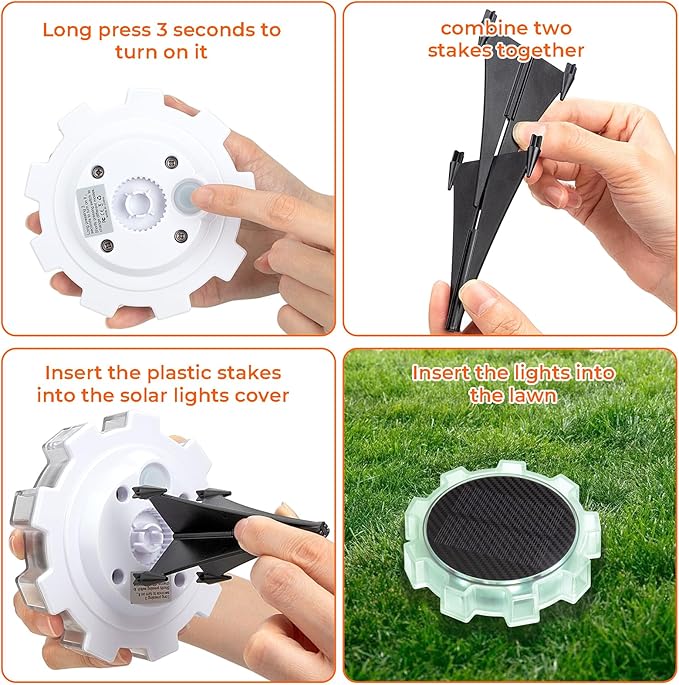 Leadleds Solar Lights Outdoor Waterproof, Upgraded Outdoor In-Ground Lights for Pathway Lawn Patio Garden Yard | Lumora