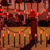 19.5Ft Halloween Pathway Lights Outdoor, Halloween Decor Candle Lights with 10 C18 Flame Bulbs and Black Blood | Lumora