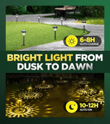 10 Pack Ultra Bright Solar Lights Outdoor Waterproof, from Dusk to Dawn Up to 12H Solar Light for Outside, Auto | Lumora