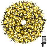 XTF2015 262FT 800 LED Christmas String Lights, Christmas Lights Plug 8 Modes Memory Function with Timer, UL | Lumora