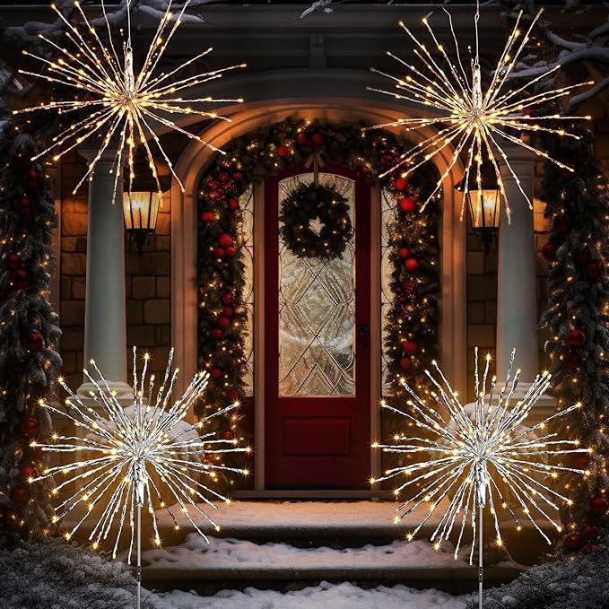 Twinkling Starburst Christmas Tree Star Topper Fairy Light 40 of 160 LED Lights - Outdoor Lighting Accessory | Lumora