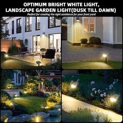 Solar Spot Lights Outdoor Landscape Lights, 40 LEDs Solar Landscape Spotlights Outdoor Waterproof Auto On/Off Garden Lights, Outdoor Lights for Yard Palm Trees Driveway Patio Pool