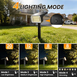 Fabrito Solar Spot Lights Outdoor 10 Pack, [108Leds, 4 Modes] Auto On/Off Spotlights, IP67 Waterproof Landscape | Lumora
