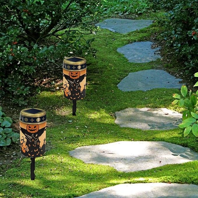 Funny Pumpkin Solar Lights Outdoor Waterproof, Landscape Lighting Outdoor Solar Lights for Outside Solar Garden | Lumora