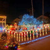 10 Pieces 10 Inch Christmas Garden Outdoor Solar Lights, Small Candy Cane Pathway Markers Lights Waterproof Outdoor | Lumora