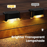 APONUO Solar Deck Lights 16 Pack, Solar Lights Outdoor Waterproof Led Solar Step Lights for Outside | Lumora