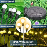 Solar Garden Lights Outdoor Waterproof, 4 Pack 32 LED Swaying Firefly Lights Outdoor Decor Light for Pathway Party | Lumora