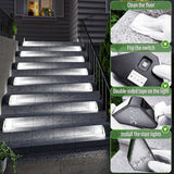 JSOT Solar Lights for Step 10 Pack, Stair Lights Outdoor Yard Decor, IP65 Waterproof Deck Lighting for Outside | Lumora