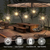 1 Pack Starburst Sphere Lights with Remote Control,200 LED Firework Light, 8 Modes - Outdoor Security Flood Light | Lumora