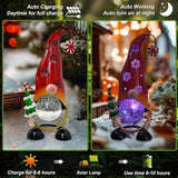 HONGLAND Christmas Decorations Outdoor Solar Gnome Yard, Color Changing LED Lights with Snowflake Hollowed-Out Hat | Lumora