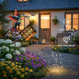 Solar Watering Can with Cascading Lights Outdoor Garden Decor,Solar Hummingbird Lights Shaped Hook Gardening Gifts | Lumora