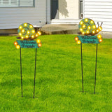 43.3" Tall Garden Stakes with Garden Signs Decorative Outdoor, Snail Solar Landscape Lights Outdoor Yard | Lumora