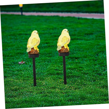 Solar Decorative Bird Light Led Solar Pathway Lamp for Garden Lawn and Outdoor Spaces Unique Bird-Shaped Design Random Colors for Landscape Lighting