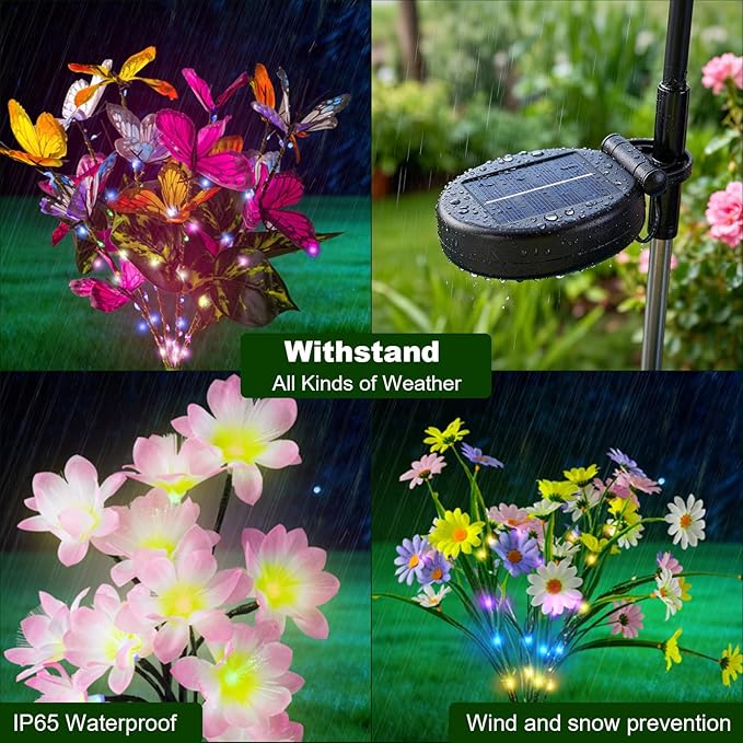 . (4-Pack Yellow Camelia) - Outdoor Path Light | Lumora