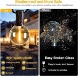 Svater Outdoor String Lights 500 FT, Patio Lights for Outside with Plastic LED Bulbs, Waterproof Commercial Grade | Lumora