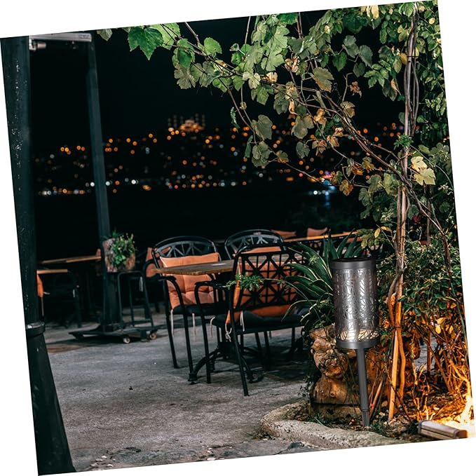 Vaguelly Solar Pathway Light Outdoor Landscape Lighting Leaf Projection Energy-Saving Garden Solar Light