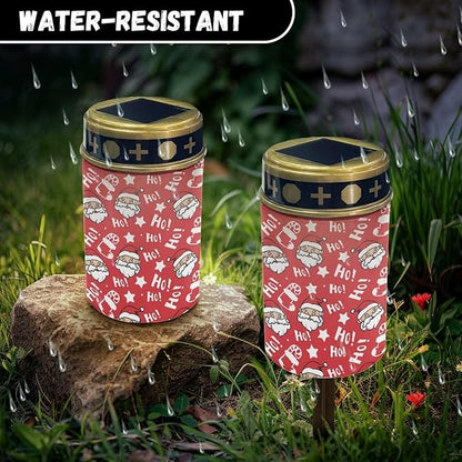 Generic Santa Claus LED Solar Lights Outdoor Decorative Solar Light for Outdoor Waterproof Solar Pathway Lights Bright Solar Garden Lights Christmas Decor