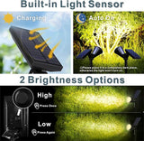 Solar Landscape Spotlights Outdoor, Bright 7-LED Spot Lights, Dusk-to-Dawn Waterproof Solar Powered Flag Pole | Lumora