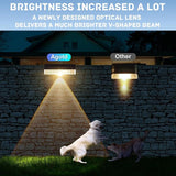 Solar Fence Lights Outdoor, 16 Pack Fence Light Solar Powered, Deck Lights Waterproof Led for Garden, Backyard | Lumora