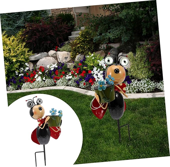 TOYANDONA Solar Garden Lights Outdoor Animal Statue Solar Stake Light for Pathway Lawn and Garden Decor Easy Install Solar Powered Sustainable Lighting Hours for Outdoor