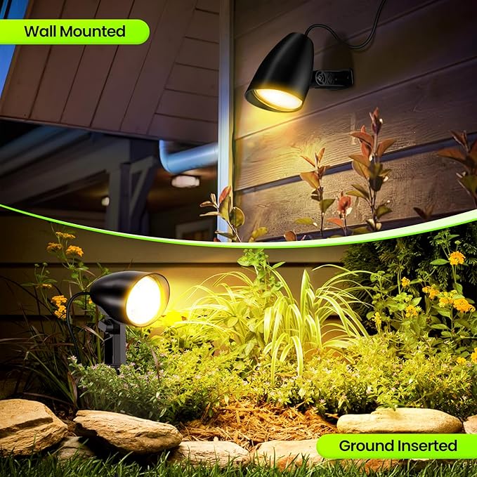 ZZXX 20W Outdoor Spotlight LED Landscape Lighting 120V Pathway Lights IP66 Waterproof Aluminum Yard Spot Lights | Lumora