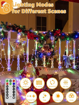 Christmas String Lights Indoor 1200LED 196FT, Waterproof Outdoor String Lights with Remote and Timer, 8 Modes | Lumora
