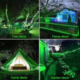 JMEXSUSS Green Halloween Solar Lights, 66 ft 200 LED Rope Lights Outdoor Waterproof, PVC Tube Green Christmas | Lumora
