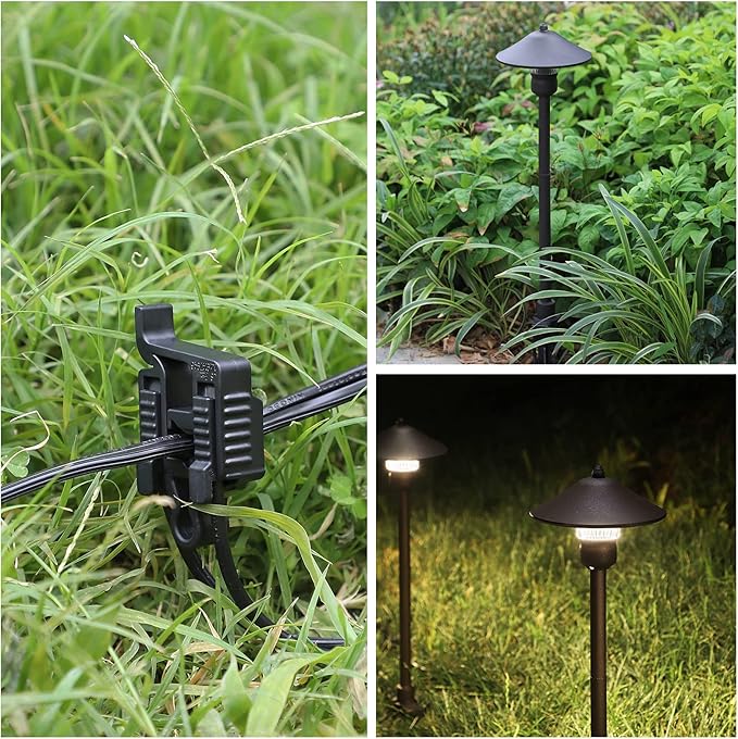 EDISHINE 6-Pack Low Voltage Wire Connector, Landscape Lighting Cable Connectors - Outdoor Security Flood Light | Lumora