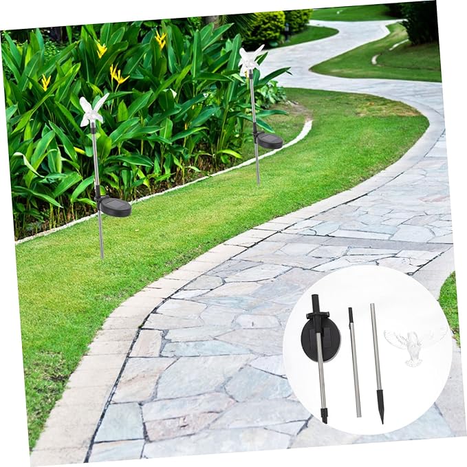 Solar Garden Stake Light Outdoor LED Lawn Pathway Decoration Weather-Resistant Solar Pathway Lights for Patio and Garden Compact and Easy to Install