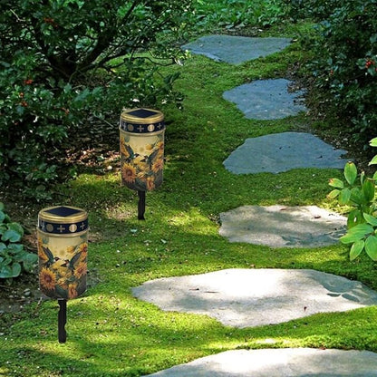 Hummingbird Sunflower Solar Tent Lights for Camping Led Solar Outdoor Lights Solar Garden Lights Outdoor Solar Landscape Lights Backyard Lights Outdoor Lights Solar