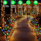 Upgraded 6 Packs 120 LED C6 Solar Christmas Lights, Christmas Decorations Outdoor Yard Lights, 8 Modes Waterproof | Lumora