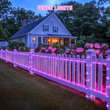JMEXSUSS 2 * 200 LED Pink Solar Rope Lights, 66ft IP 65 Waterproof Solar String Light Outdoor, 8 Modes Christmas | Lumora