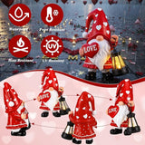 Retisee Solar Valentine's Day Garden Statue Resin Gnome Statue with Hearts LED Lights Outdoor Love Solar Light | Lumora