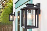 Quoizel Wakefield Vintage Wall Sconce, Coastal Armour 14 Inch 1-Light Earth Black Wall - Outdoor Path Light | Lumora