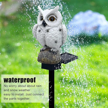 Solar Pathway Lights Outdoor, Owl Design Solar, Warm Light 44cm - Energy Saving Solar Powered, Waterproof Landscape Lighting for Patio Yard Driveway