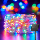 Minetom Solar String Lights for Outside, 33Ft 100 LED Outdoor Solar Fairy Lights, 8 Modes Balcony Lights for Tree | Lumora