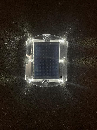 Hydro Glow Solar Pathway Submersible LED Light, IP68 Waterproof, High-Impact Polycarbonate Body, 50-Hour Battery, Perfect for Docks & Decks (Daylight White)